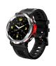 Dany D-Force Smart Watch-Jet Black & Red - On Installments - IS-0240